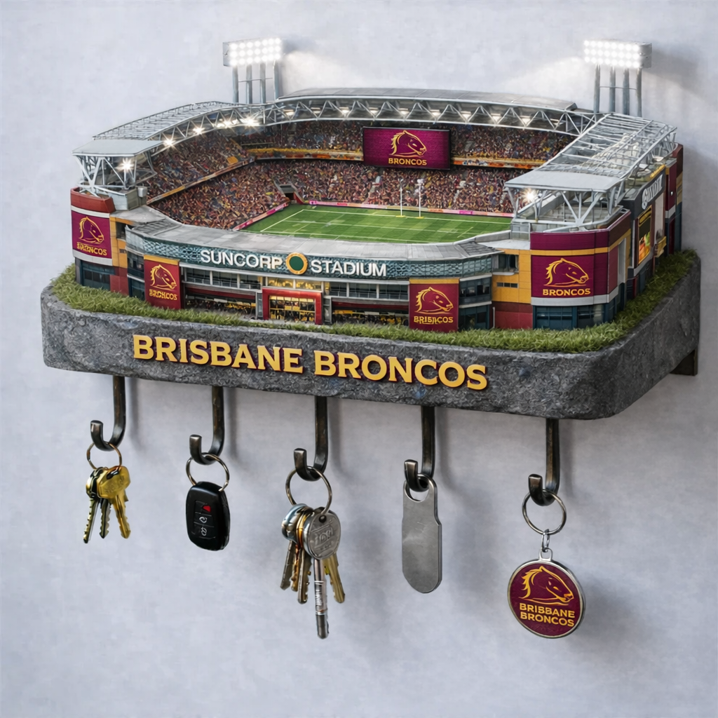 Premium NRL BB Stadium Wood Key Hanger V1 NMD25 TTV