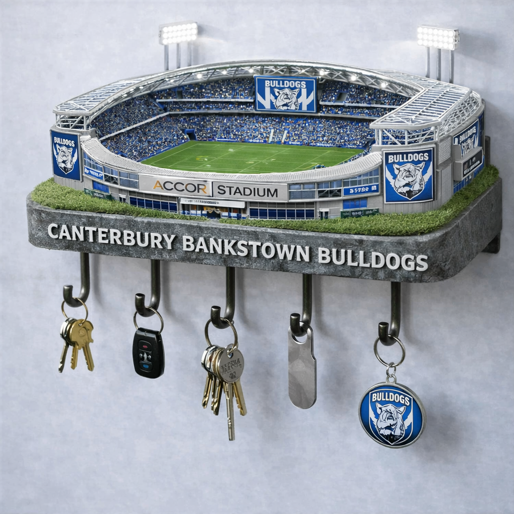 Premium NRL CBB Stadium Wood Key Hanger V1 NMD25 TTV