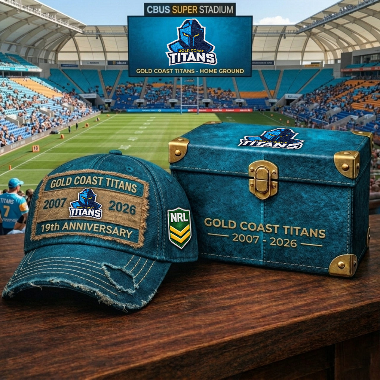 Premium NRL GCT Legacy Distressed Edition Cap V19 NMD 020426 TTV