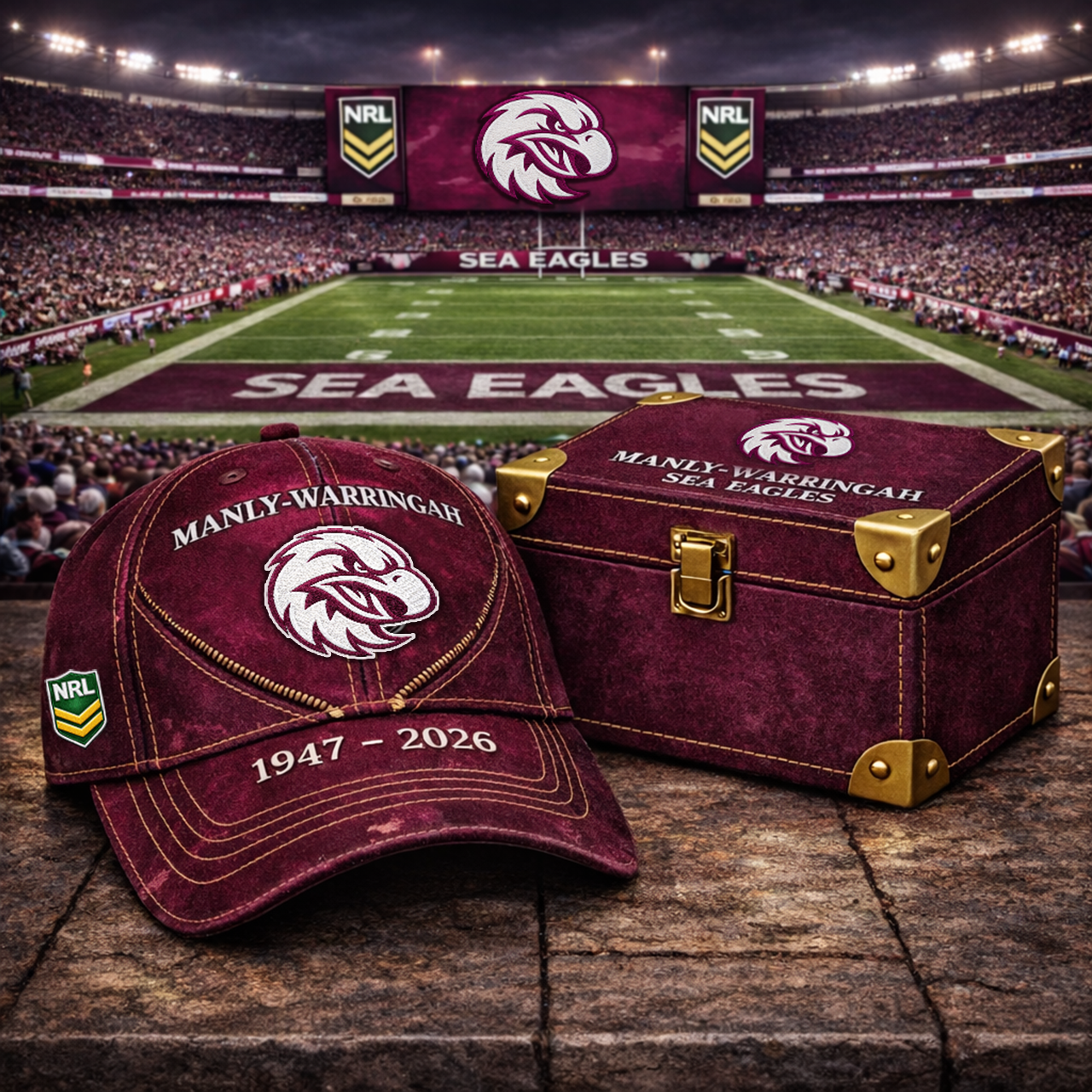 Premium NRL MWES Vintage Zipper Heritage Anniversary Cap V10 NMD TTV