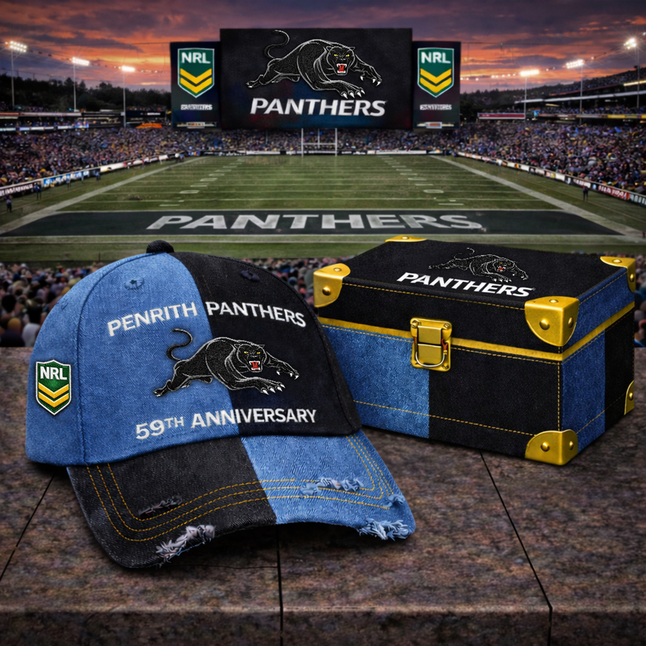 Premium NRL PP Anniversary Vintage Two-Tone Distressed Cap V11 NMD TTV