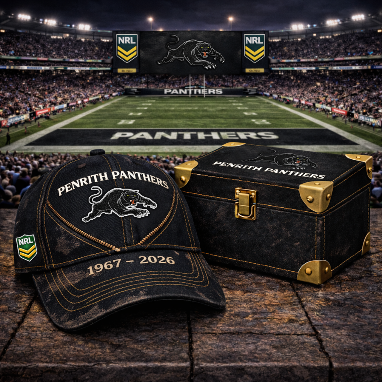 Premium NRL PP Vintage Zipper Heritage Anniversary Cap V10 NMD TTV