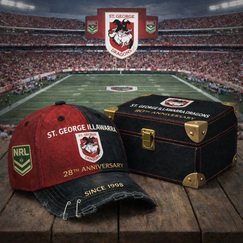 Premium NRL SGI Anniversary Vintage Crackle Hat V7 NMD CTKT