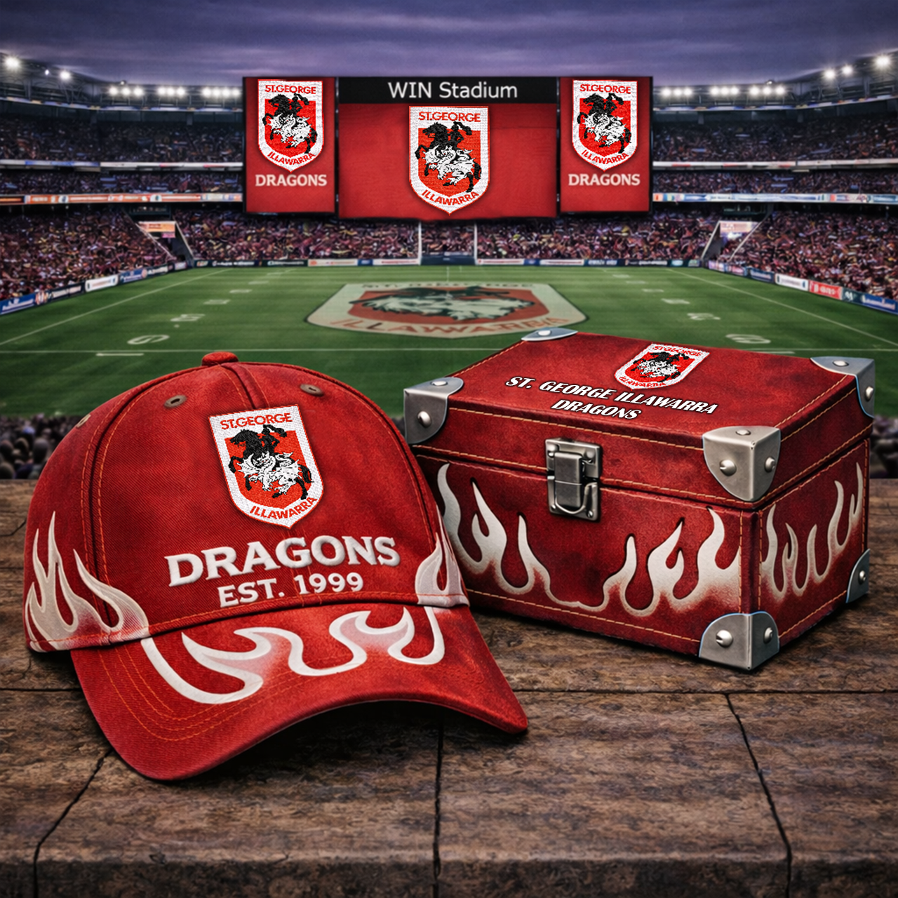 Premium NRL SGID Flame Heritage Vintage Cap V13 NMD  TTV