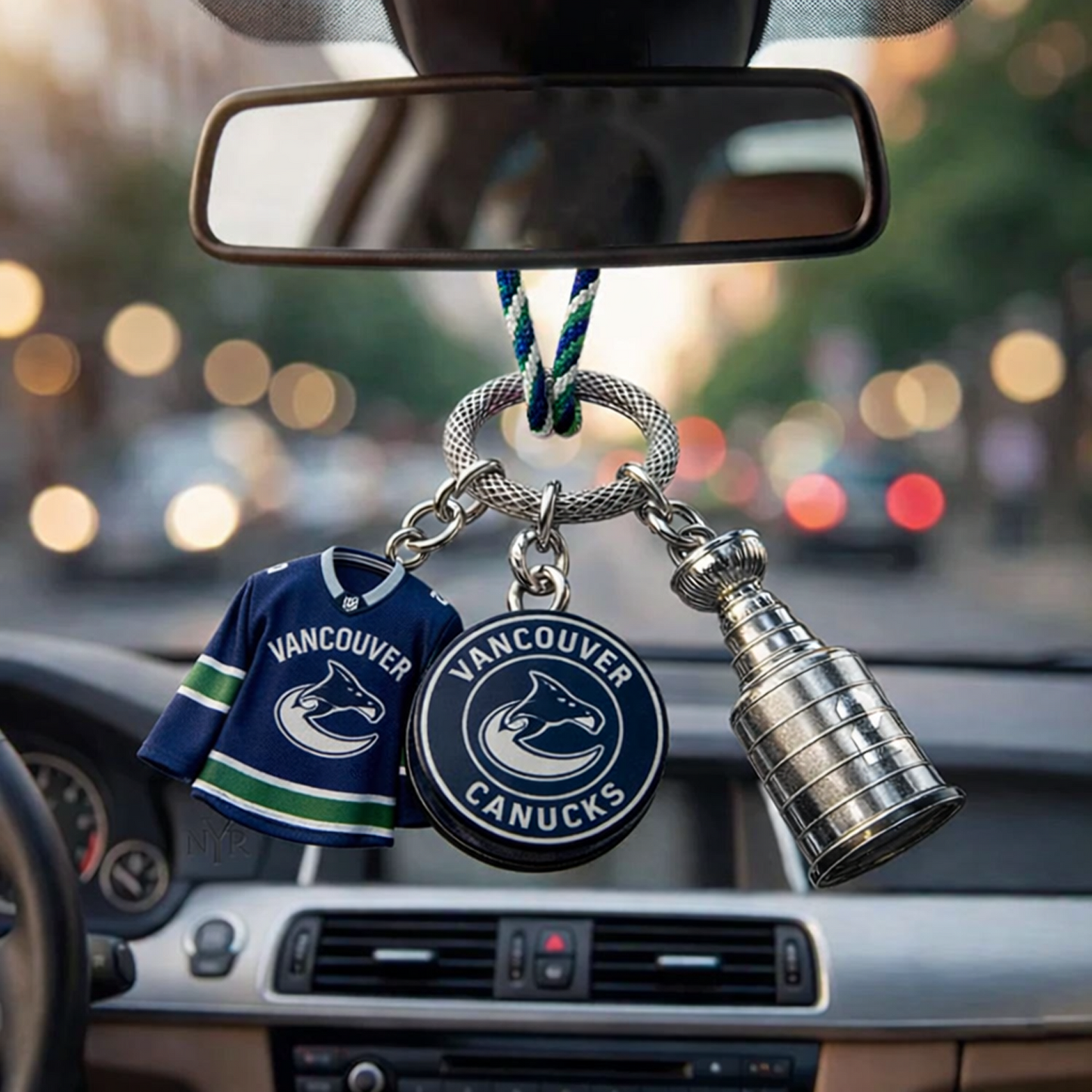 Premium VAN x NHL Custom Jersey Logo Cup Car Charm DATND TANTD 250326