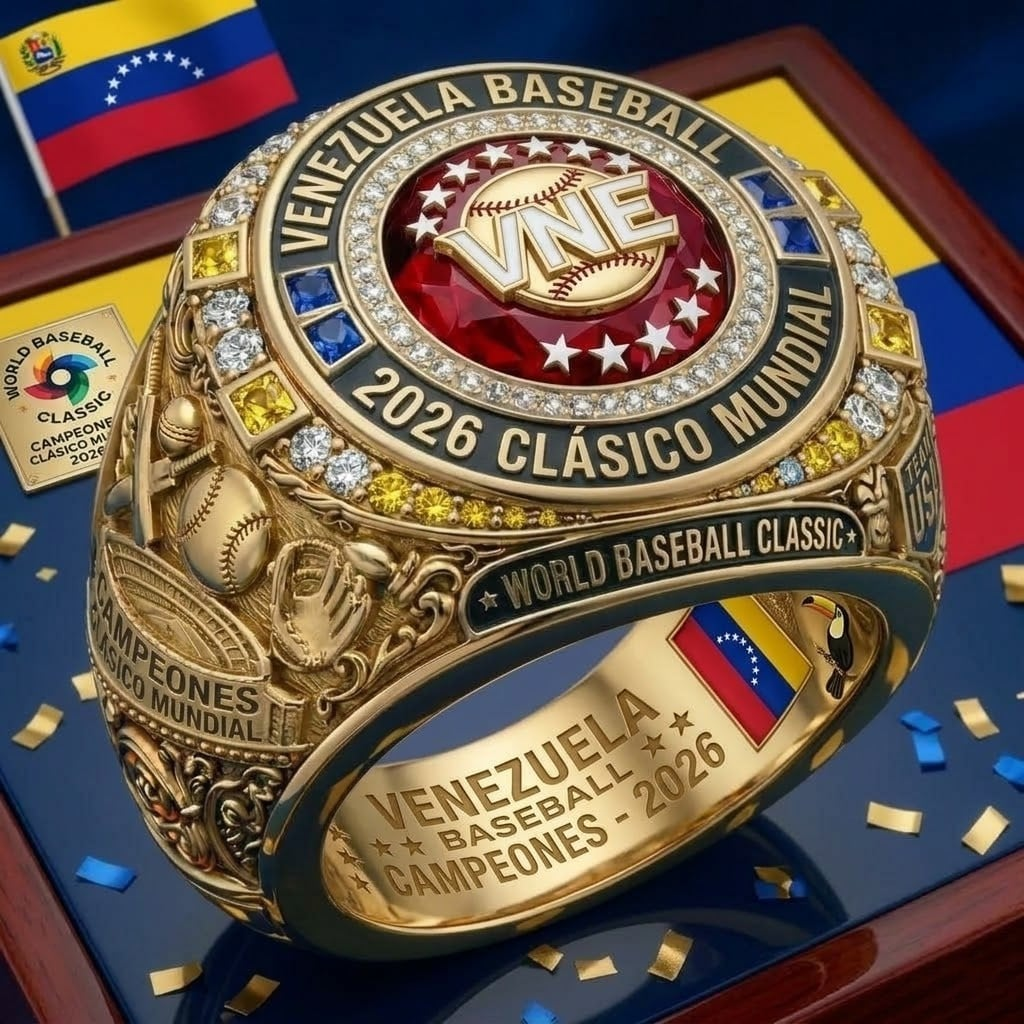 Premium Venezuela World Baseball Classic Champions 2026 RING V2 NMD TTV