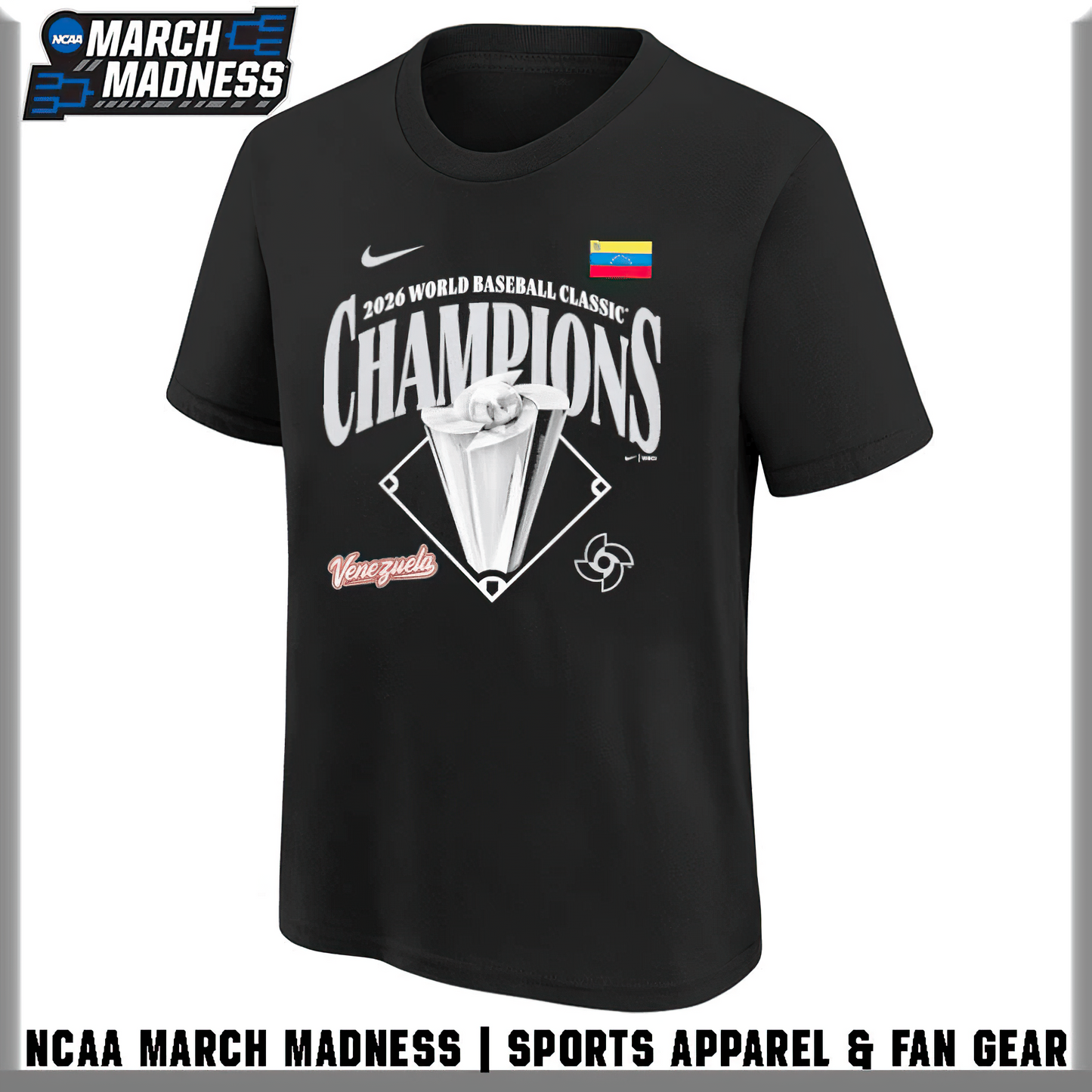 Premium Venezuela World Baseball Classic Champions 2026 T-shirt V4 NMD TTV