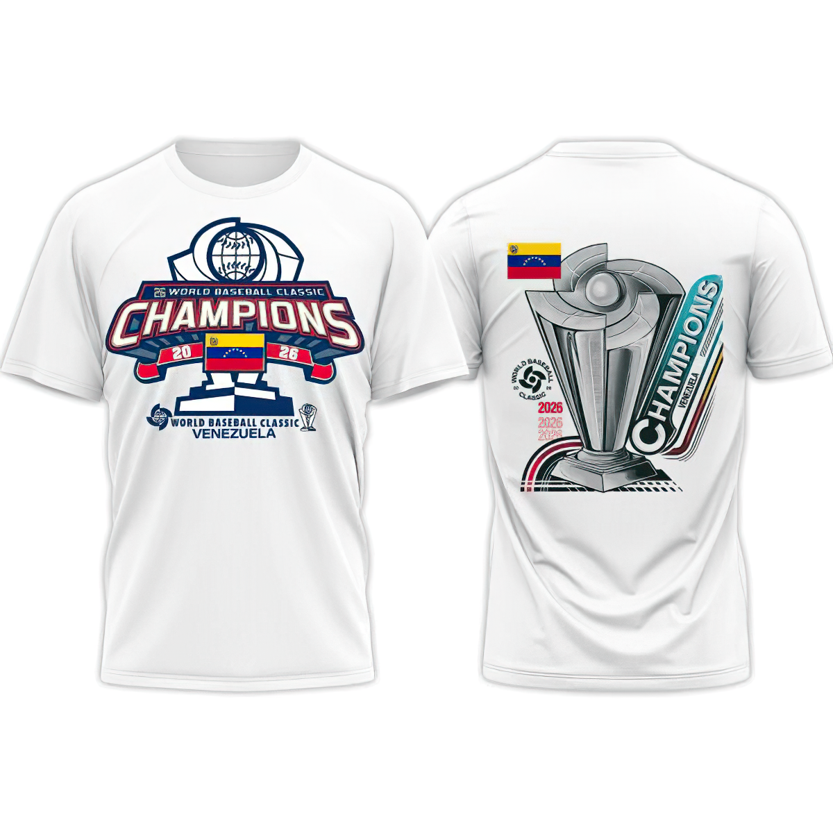 Premium Venezuela World Baseball Classic Champions 2026 T-shirt V6 NMD TTV