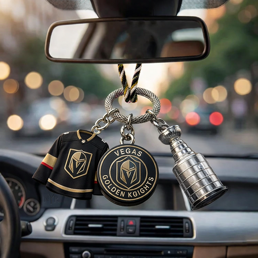 Premium VGK x NHL Custom Jersey Logo Cup Car Charm DATND TANTD 250326