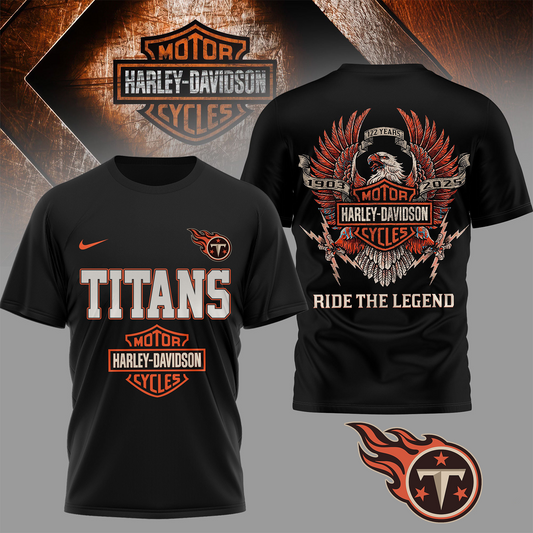 TEN Premium NFL 122 Year Harley Davidson 3D Shirt 2603 DatND DVT